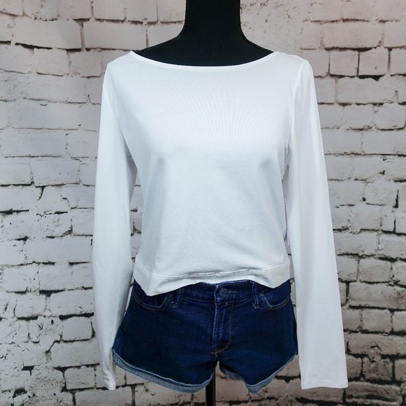 Guess white long sleeve tee large junior - Picture 1 of 8